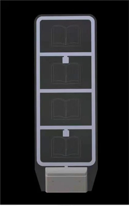Ultra Wide und Ultra Far Acryl Library Anti-Diebstahl-System